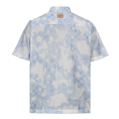 Louis Vuitton Overprinted Logo Short-Sleeve Shirt