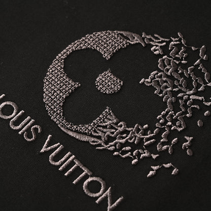 Louis Vuitton "Afterimage" Clover Embroidery Crewneck T-Shirt