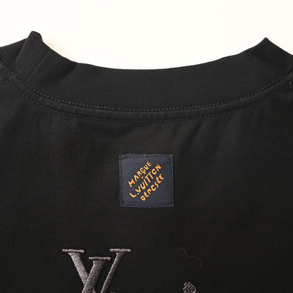 Louis Vuitton "Afterimage" Clover Embroidery Crewneck T-Shirt