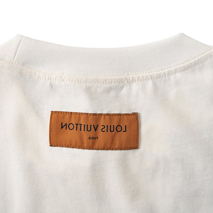 Louis Vuitton Carriage Slogan Print Short-Sleeve T-Shirt