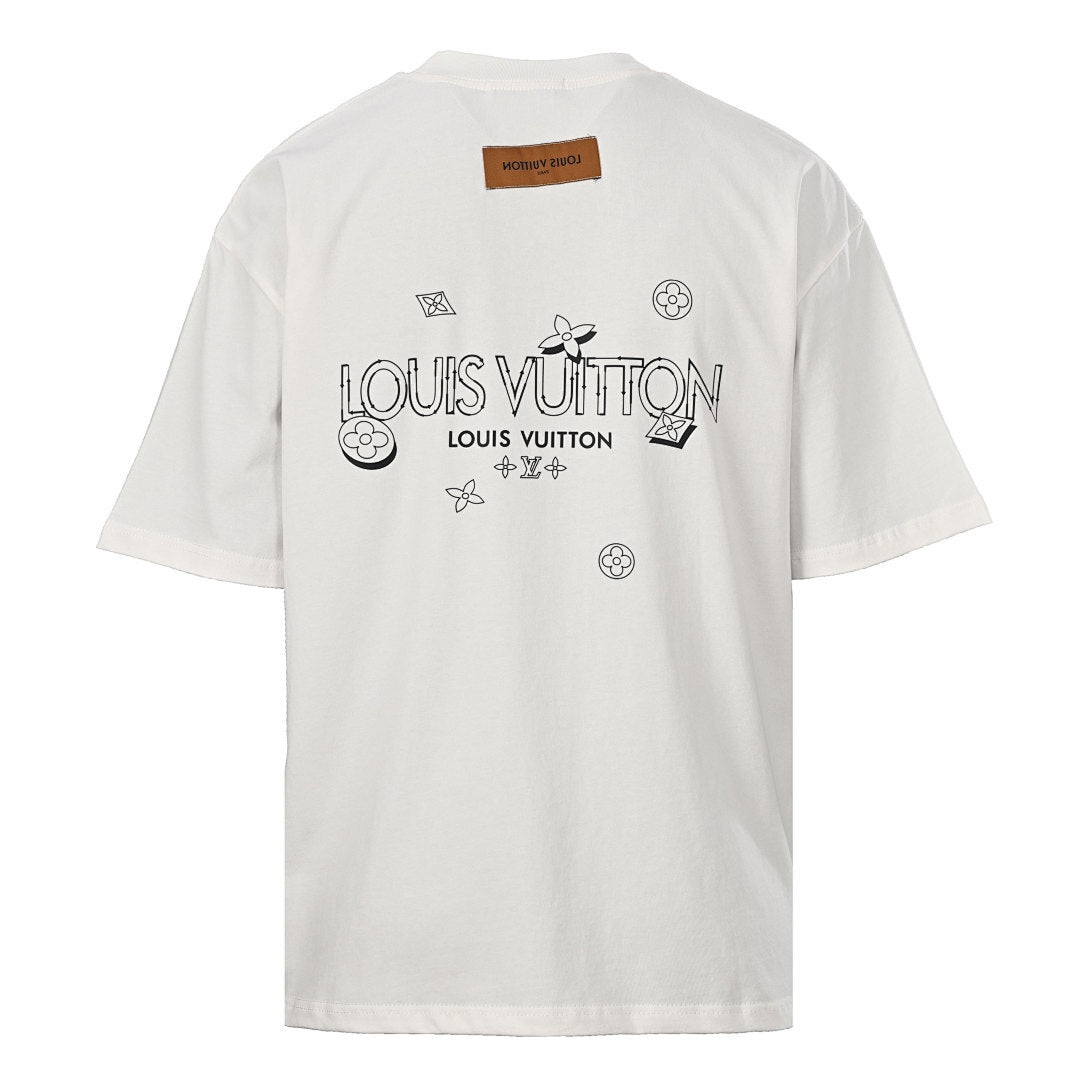 LOUIS VUITTON Bone Logo Short-Sleeve T-Shirt