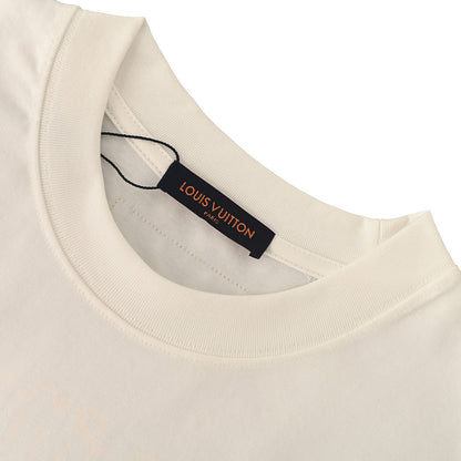 Louis Vuitton Crewneck Short-Sleeve T-Shirt with Front and Back Logo Print