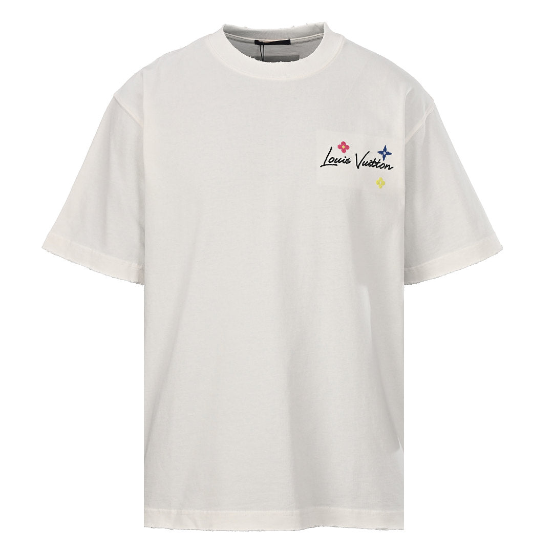 Louis Vuitton Colorful Embroidered T-Shirt