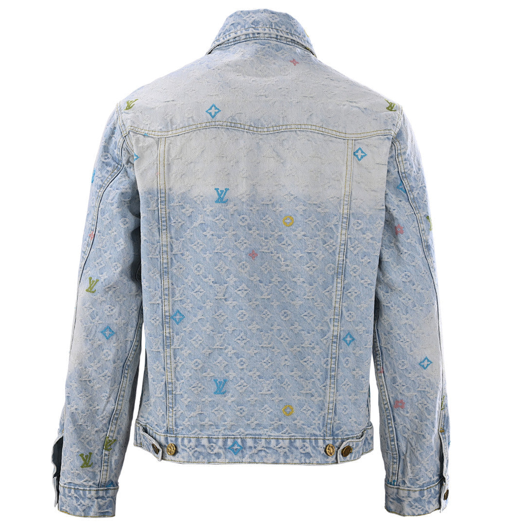 Louis Vuitton x — Collaboration Candy-Embroidered Denim Jacket