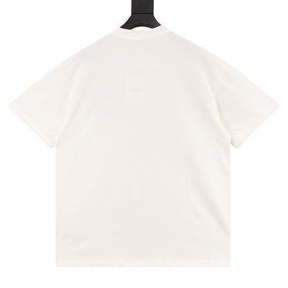 Chrome Hearts Color-block Gothic Script Cross Necklace T-Shirt