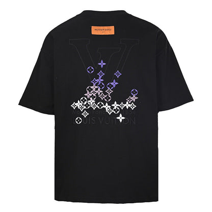 Louis Vuitton Gradient Shoulder-Letter Short-Sleeve T-Shirt