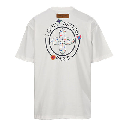 Louis Vuitton Beaded Crew-Neck Short-Sleeve T-Shirt