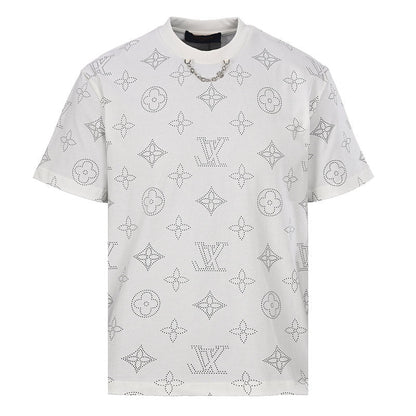 Louis Vuitton All-Over Chain Print Short-Sleeve T-Shirt